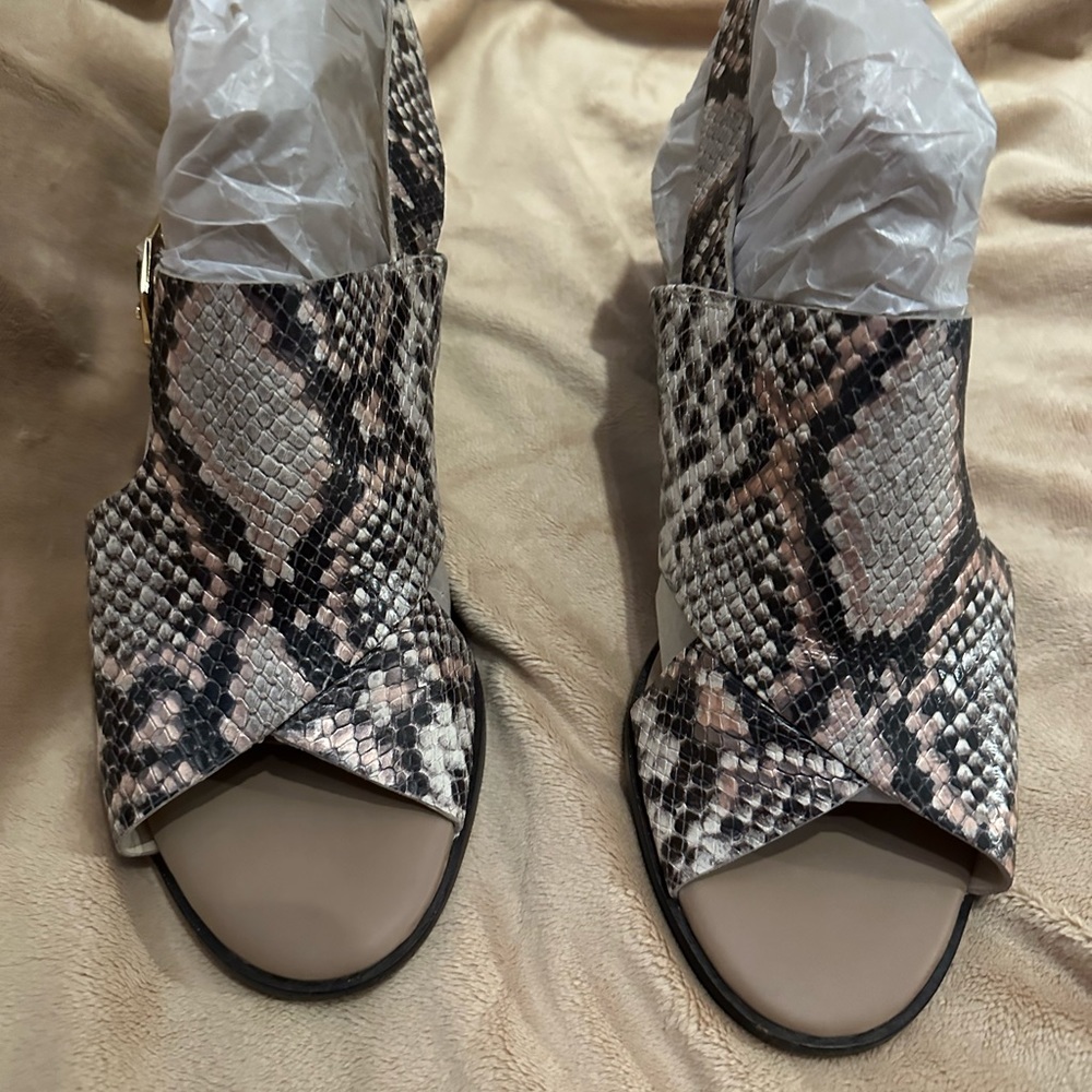 Cole Haan Python Print Leather Sandals - image 3